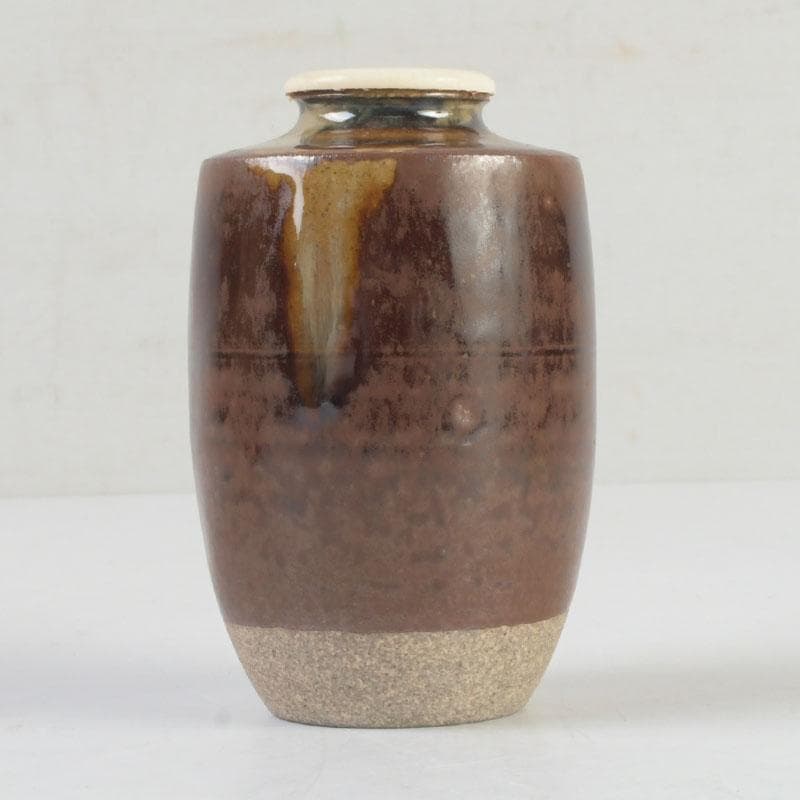 茶道具 高取焼 比古焼 藤崎寿山造 肩衝茶入 仕覆付 共