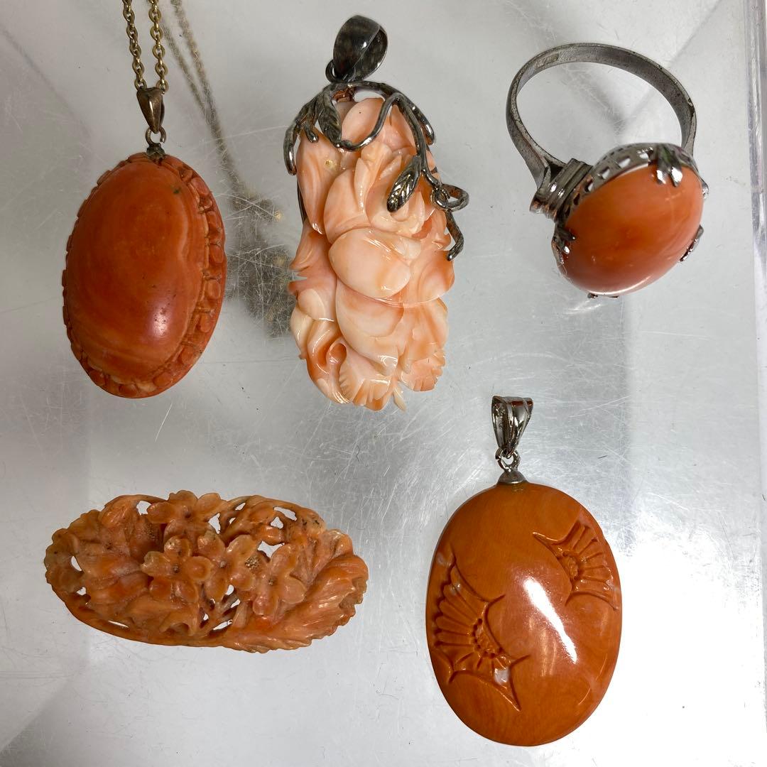 本赤珊瑚 アクセサリー 28g 東K7-1214☆2F