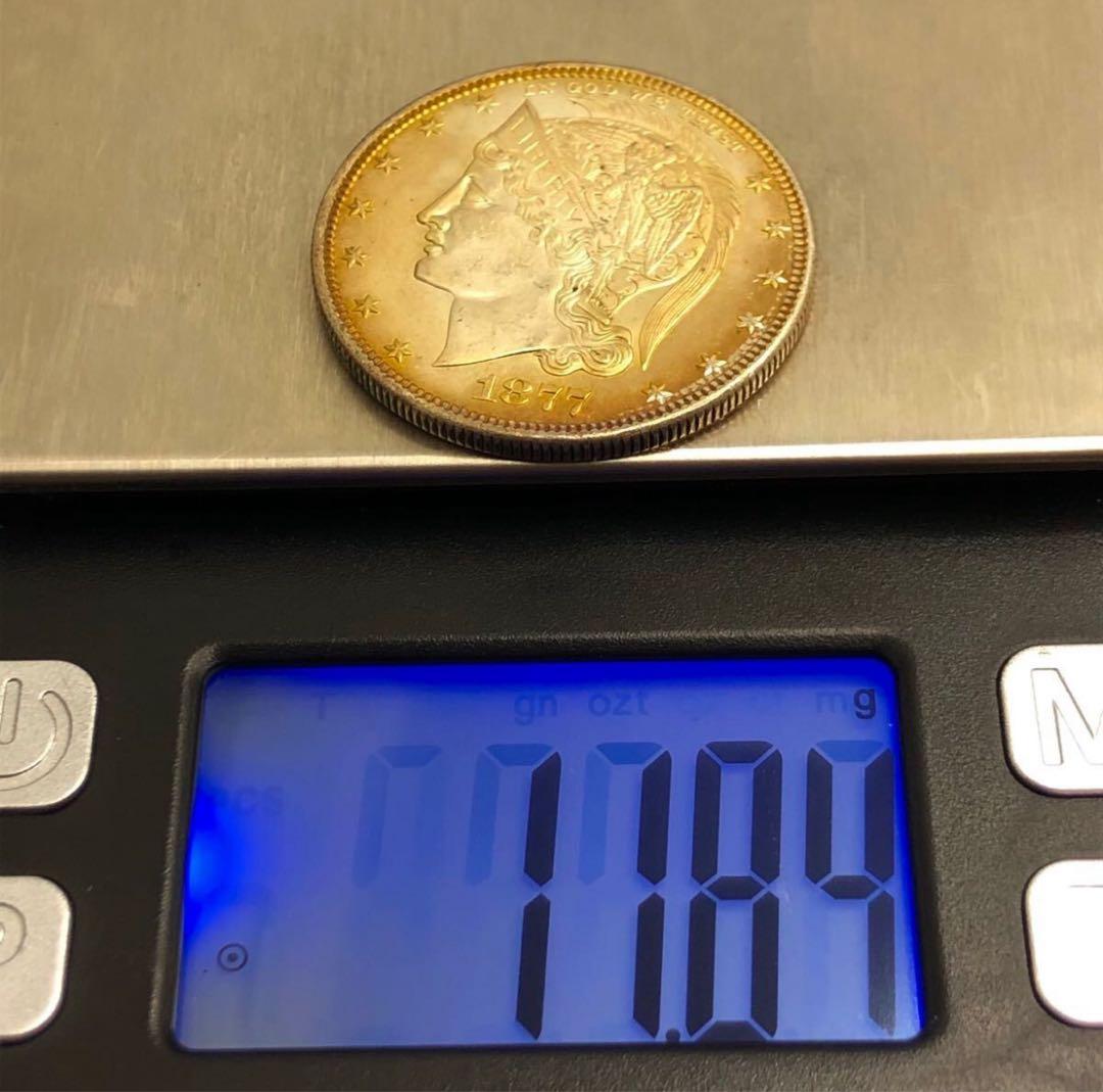 1877年 リバティ ハーフダラー 30.9mm