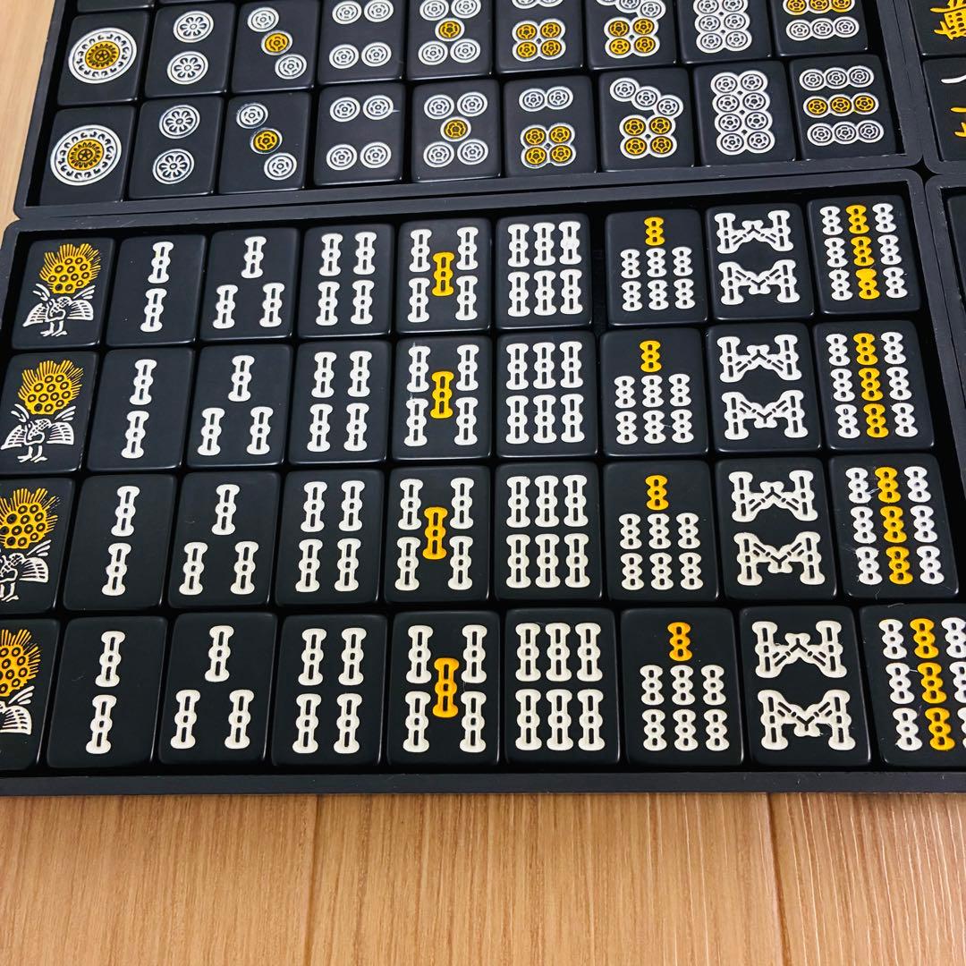 状態良好】龍が如く 麻雀牌 黒牌 マット付き SEGA