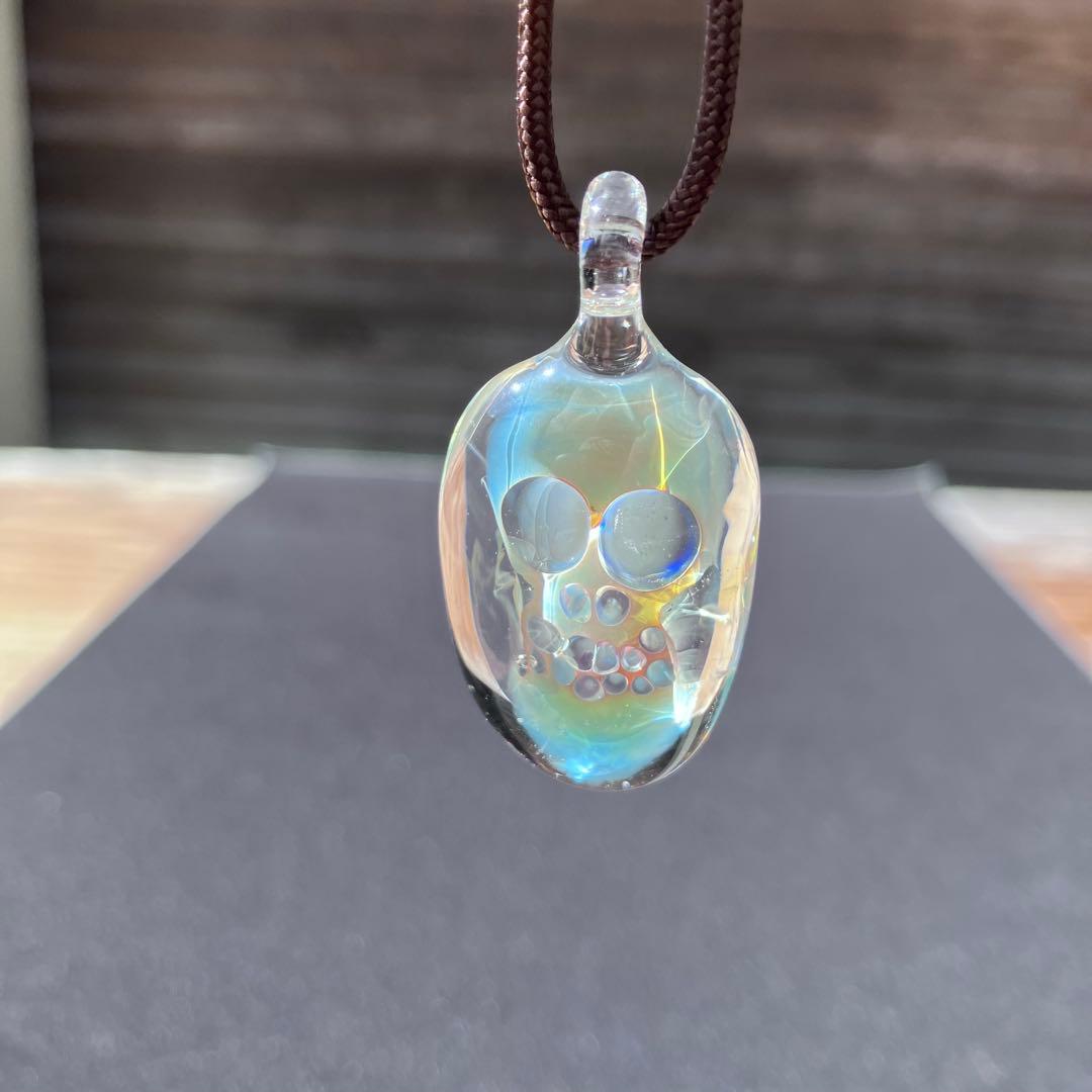 XODAS ペンダント ボロシリケイトガラス Bob Skull Proto