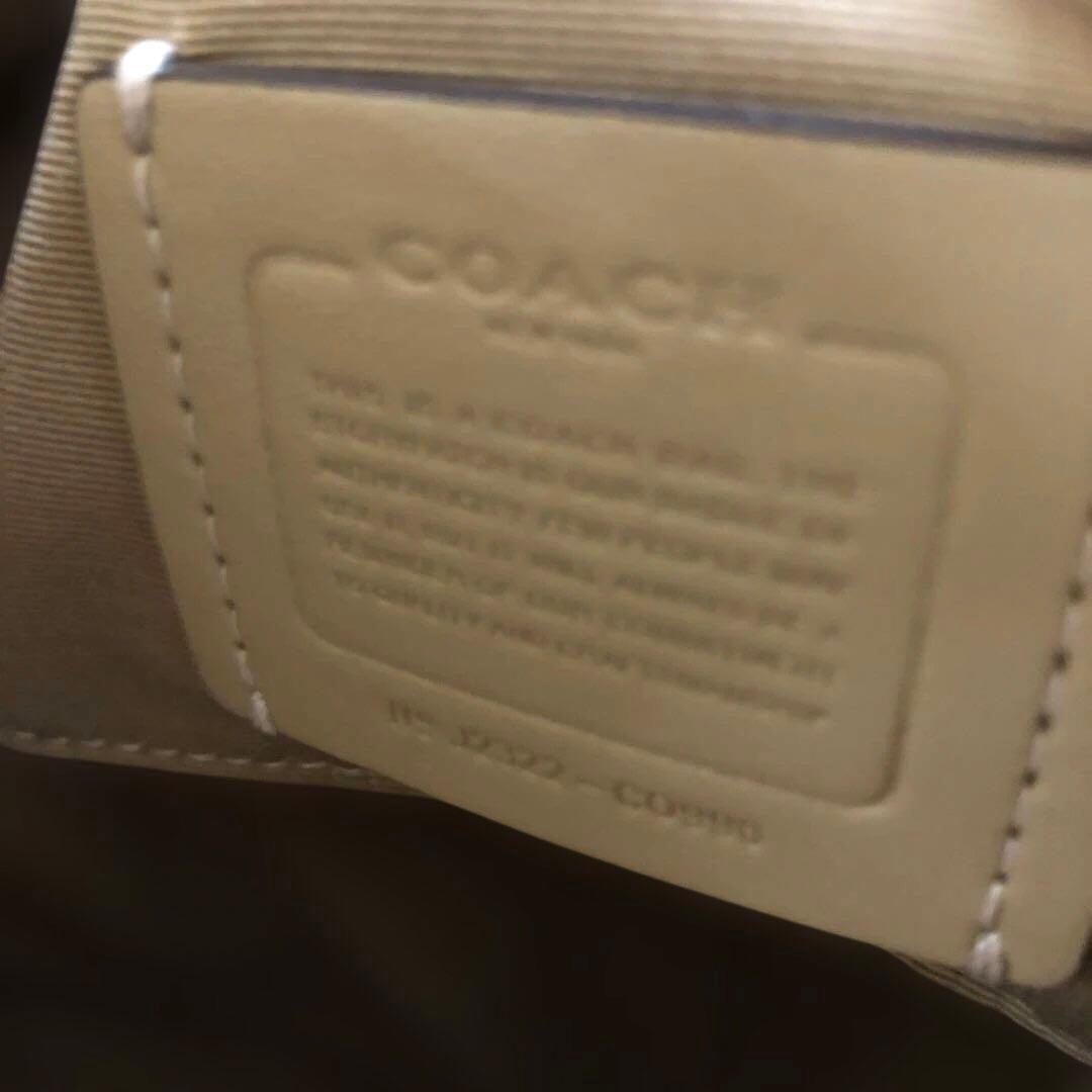 ［かなり美品］コーチ　ハーフムーン　ワンショルダー　バッグ　2way ホワイト系