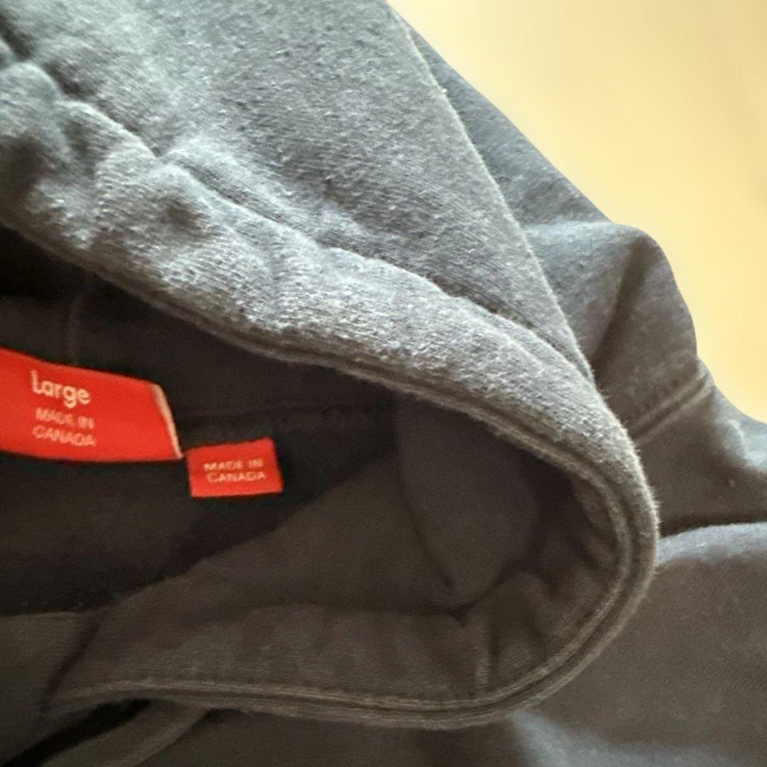 SUPREME ネイビー フード付きパーカー