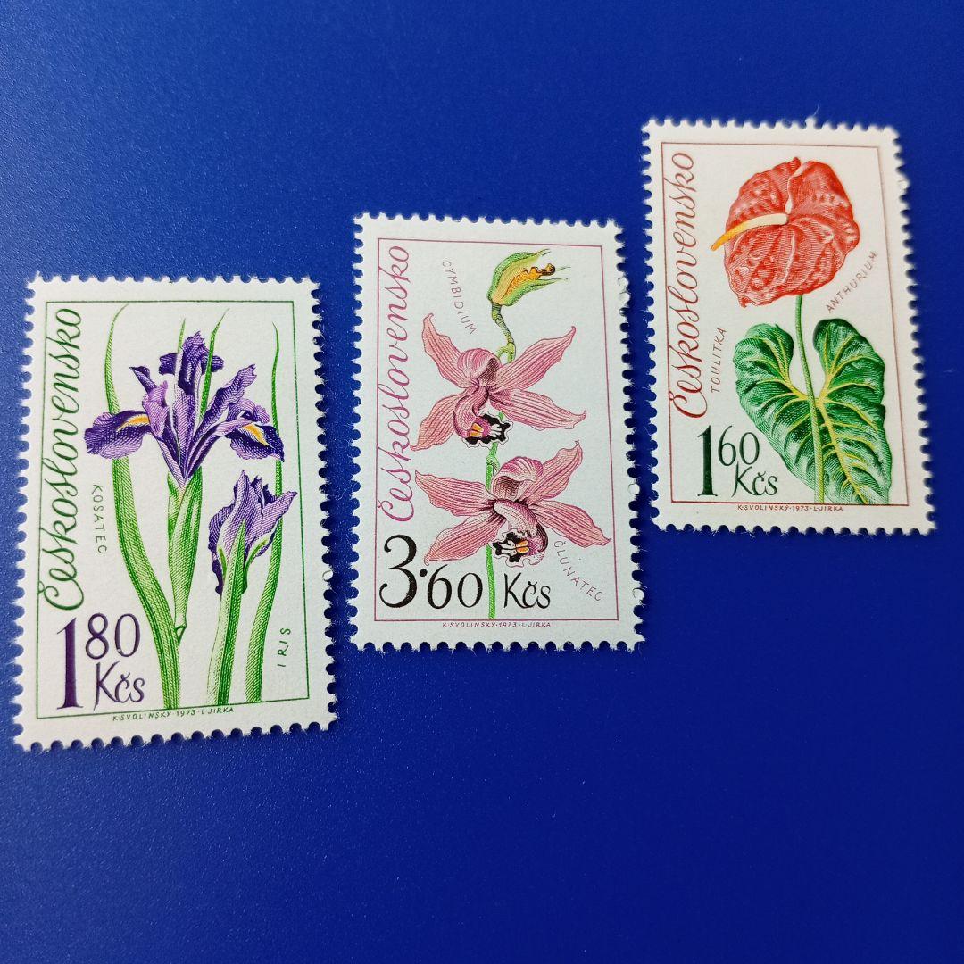9226 外国切手 チェコスロバキア 1973年 美しい凹版 花 6V - メルカリ