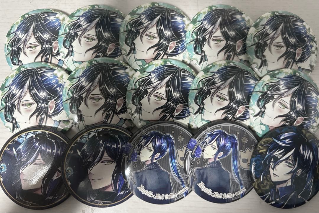 あくねこ 悪魔執事と黒い猫 ボスキ・アリーナス 缶バッジ15個りらころ1個セット