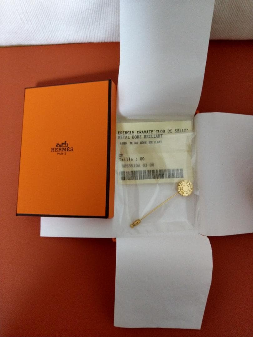 限界価格 極美！ エルメス セリエ クルードセル ピンブローチ ゴールド