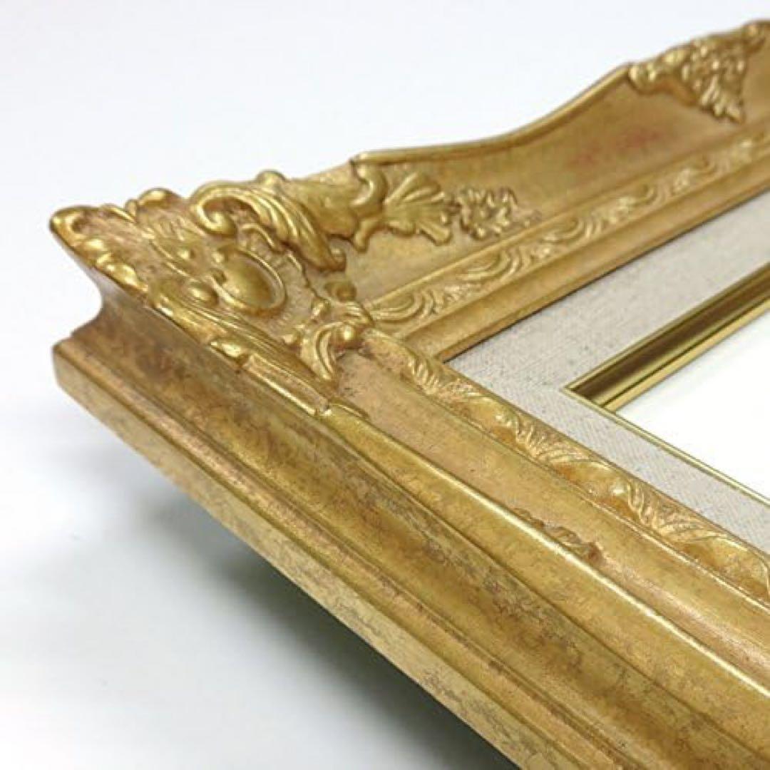 大額 油彩用額縁 9232N アクリル仕様 アンティーク　額縁　おしゃれ　高級感