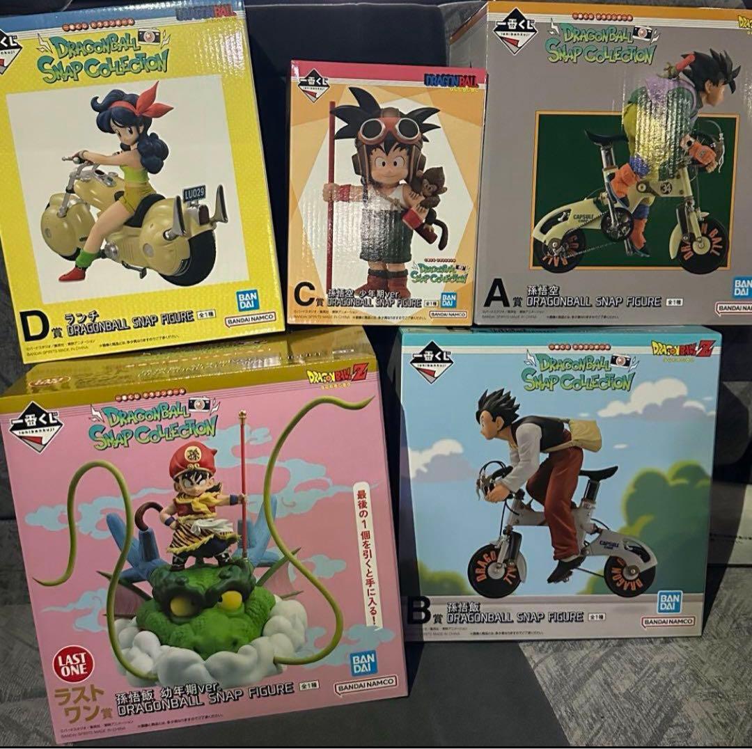 未開封】ドラゴンボール一番くじ スナップコレクションA、B、C、D
