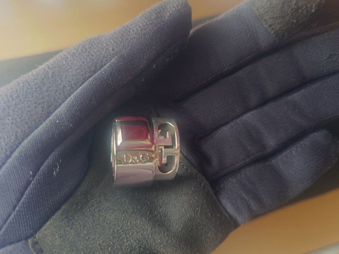 GUCCI ☆13号☆ D&G ☆87R ロゴ入りリング シルバー