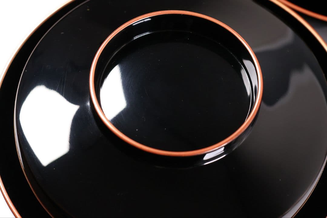 依頼品20客まとめ専用【CM380】輪島塗 草花 絵変わり蒔絵煮物椀 光峯 哲舟