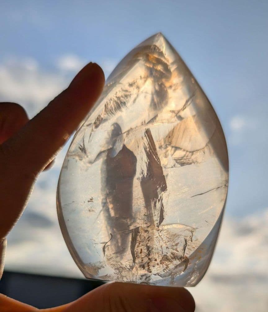 高品質】ピンクジラソルクォーツ虹レインボー原石天然石インテリア