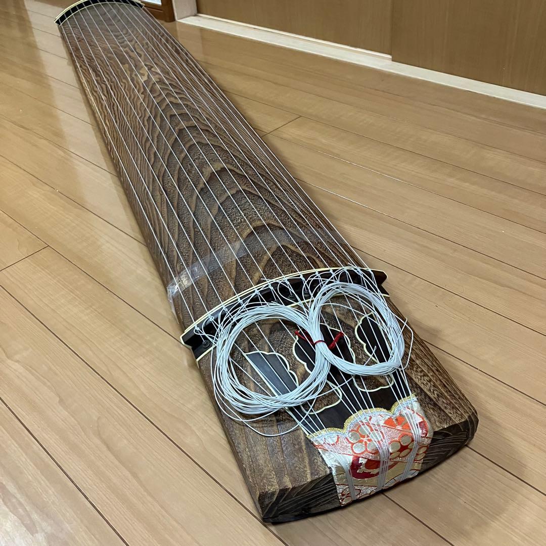 13弦 筝 琴 詩絵あり すだれ彫り