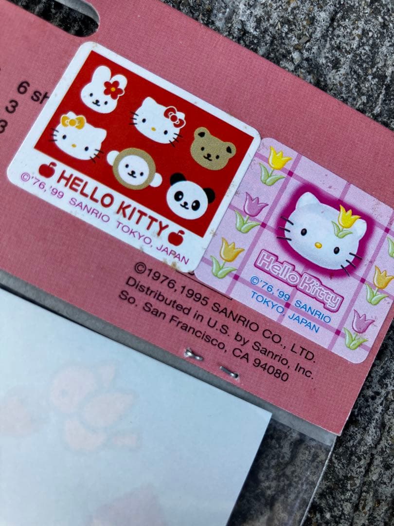 激レア1995年サンリオ海外 ハローキティ レターセット いちご新聞 平成