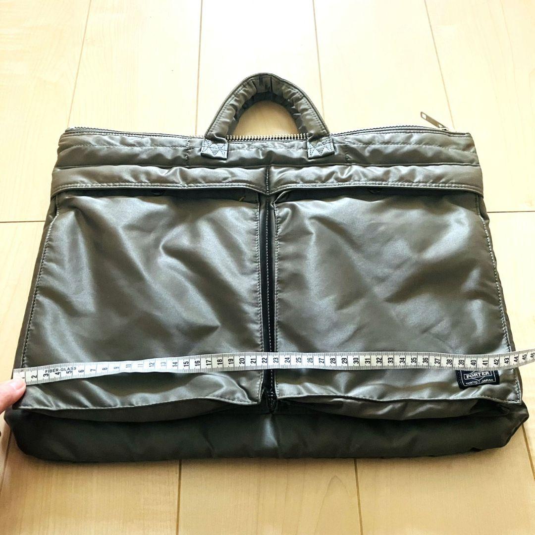 J*3様 美品【ポーター】タンカー★ブリーフケース☆シルバー グレー ナイロンバ