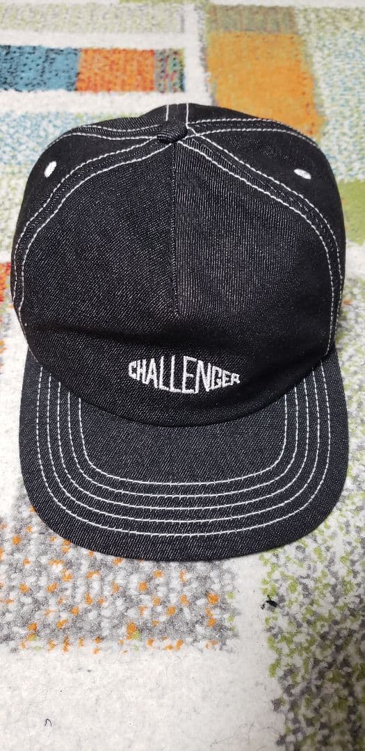 CHALLENGER デニム ベースボールキャップ ブラック