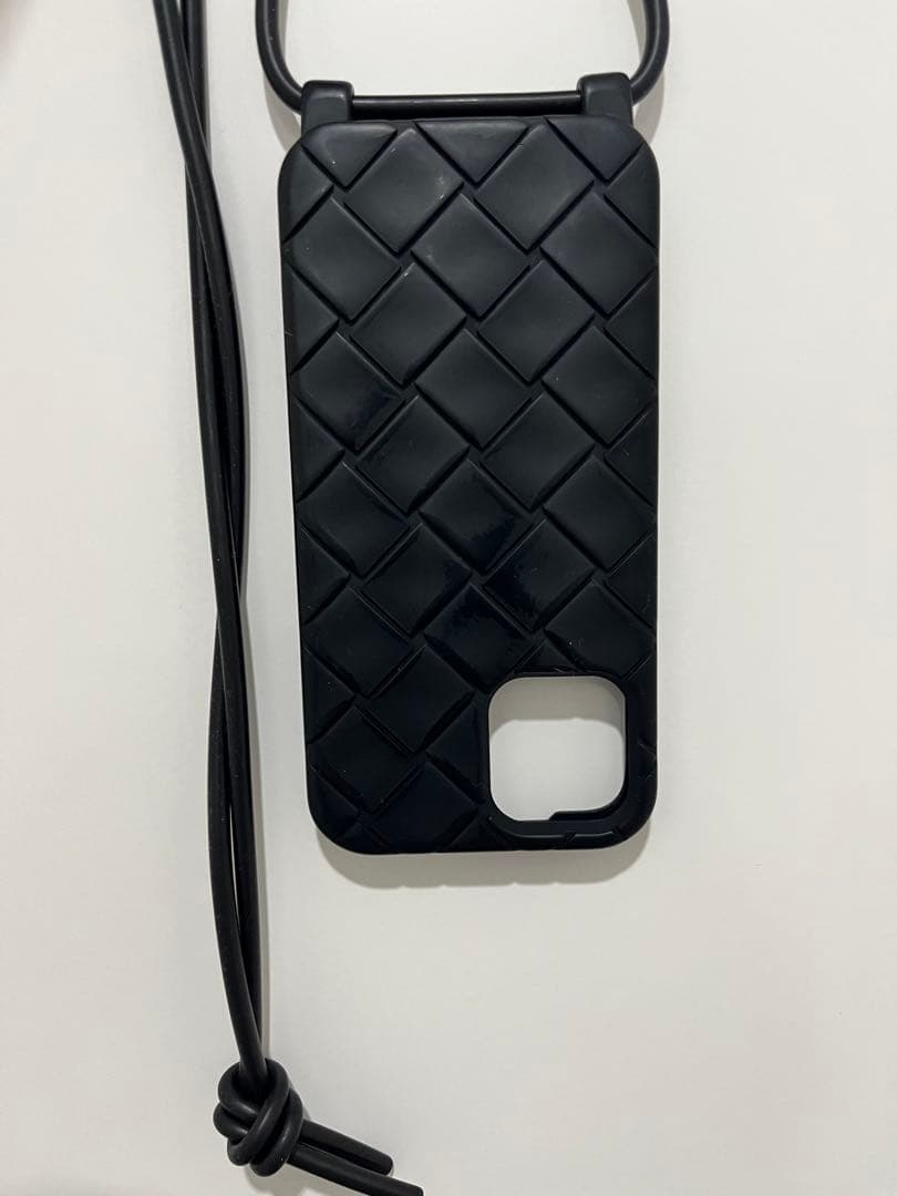 BOTTEGA VENETA ブラック iPhone16proケース ブラックイントレチャート