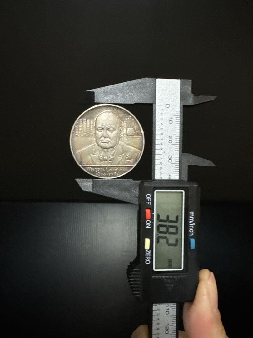 銀無垢 SILVER 925 ウィストン チャーチル 記念メダル 約28.1g