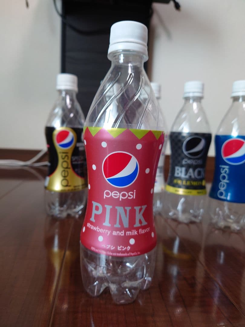 絶版】ペプシコーララベル付きボトル（期間限定フレーバー）洗浄済み