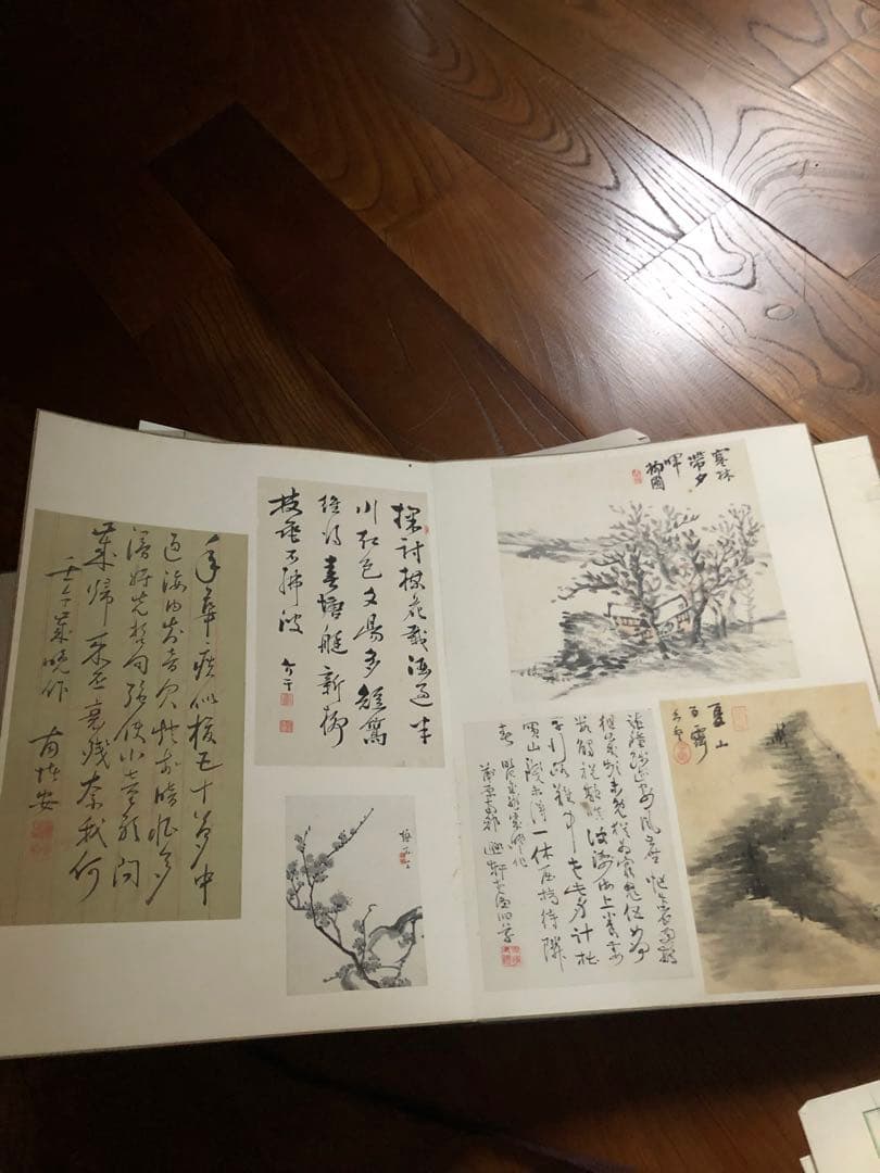 昭和初期 新潟画家 水墨画 江戸から昭和頃 画集 合計82枚 作者名2