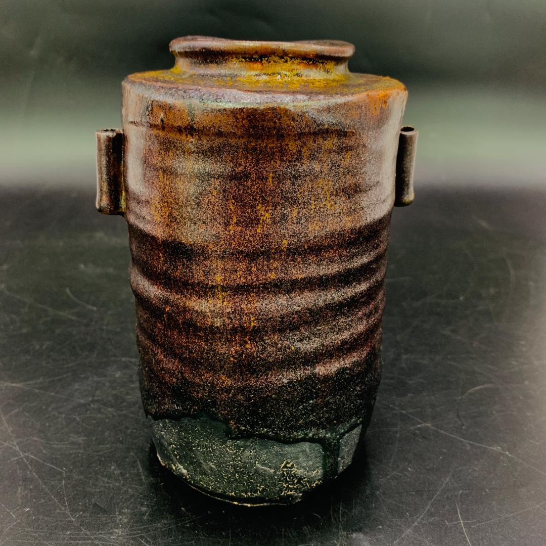 美品 加藤春鼎 作 瀬戸焼 花入 共箱 栞付 - メルカリ