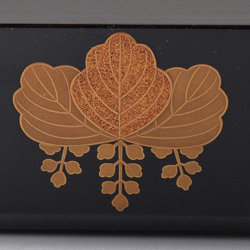 茶道具　塗師　五代　石川蝋石作　高台寺蒔絵　炉縁　共箱　C　7241C