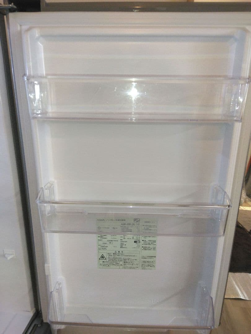 AQR-20K (S) -1形 シルバー 冷蔵庫 201L 2021年製