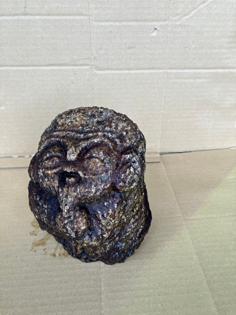 国産 御影石製 宝珠大黒天 石彫 置物