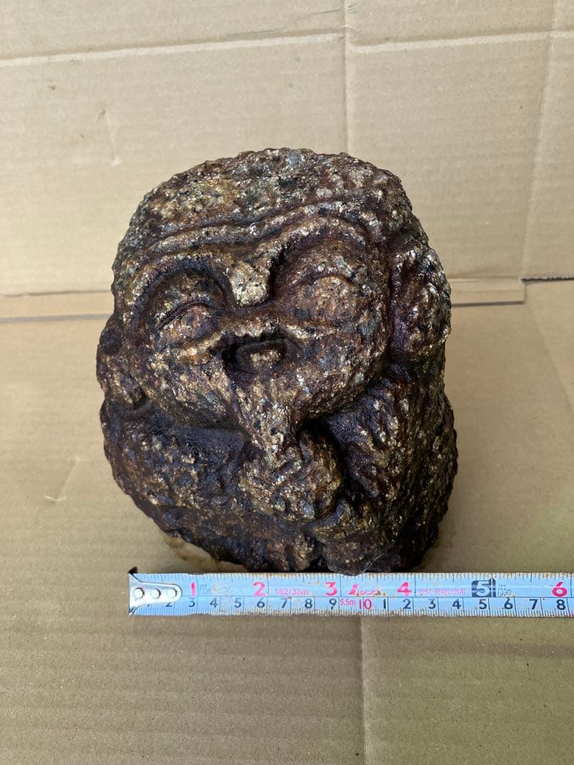 国産 御影石製 宝珠大黒天 石彫 置物