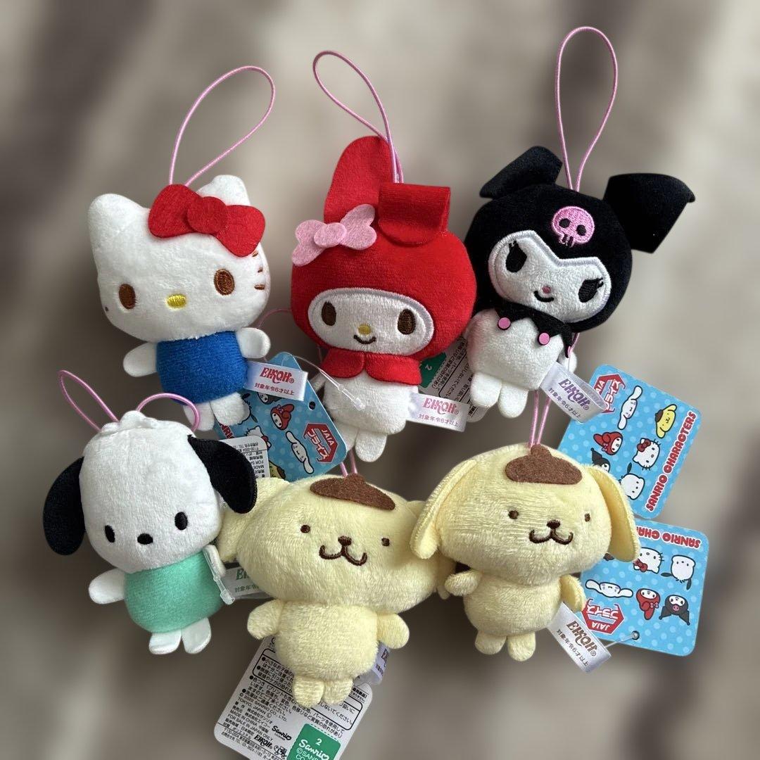 おまけ付き サンリオ ハローキティ・マイメロディ・ぬいぐるみセット 7