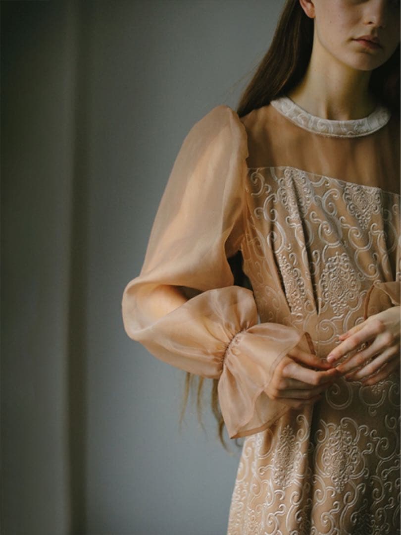 AMAIL mature paypuri dress (beige)