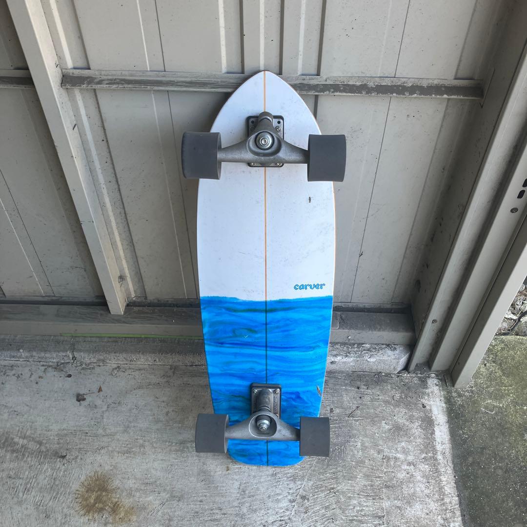 Carver スケートボード ホワイト/ブルー
