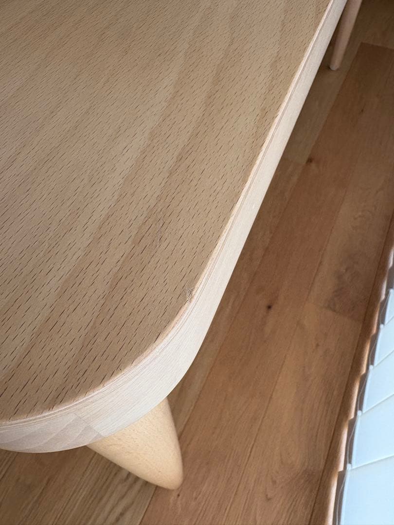 ｜無印良品×トーネット｜ブナ材テーブルL｜ナチュラル