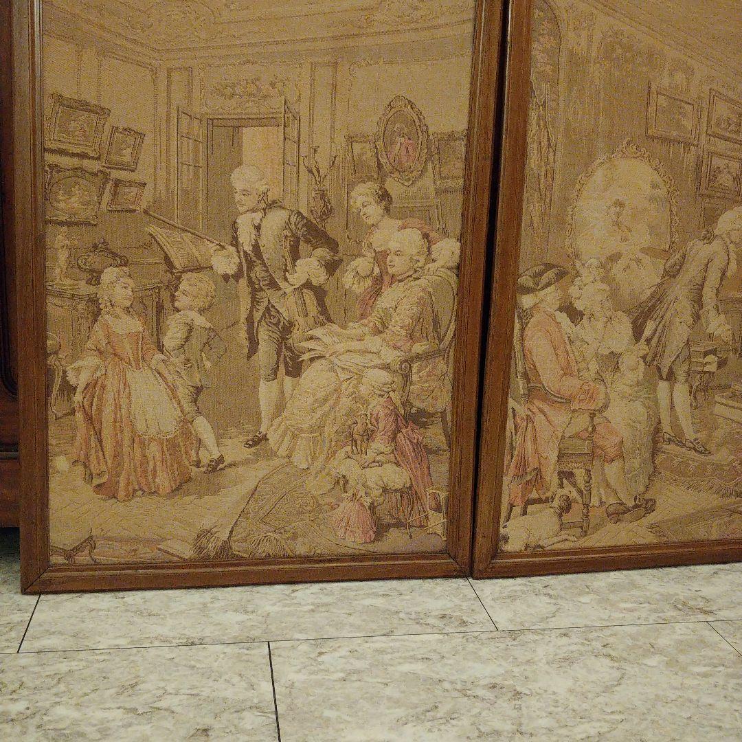 大型ゴブラン織り 絵画アンティーク 美術品