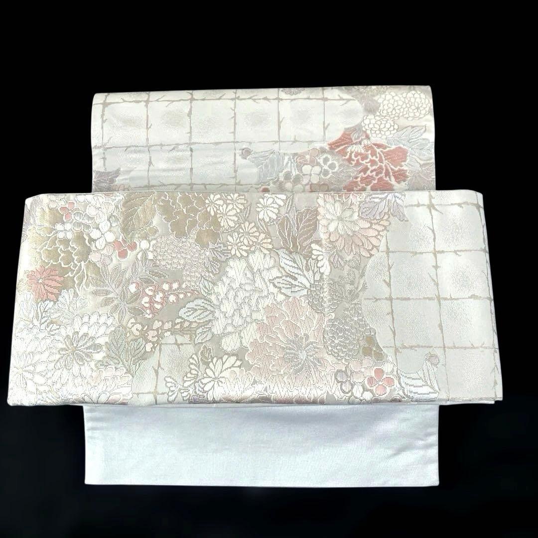 袋帯 ワンタッチ作り帯 マジックテープ 二重太鼓 付け帯 正絹刺繍