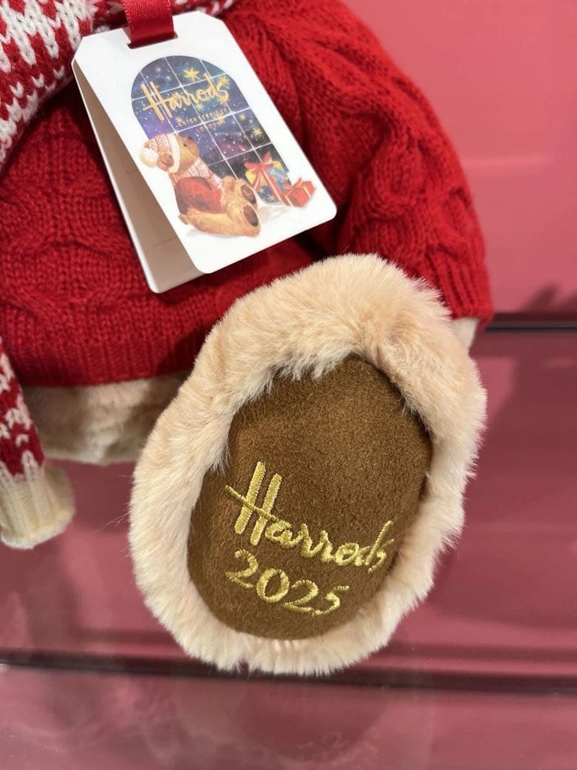 ハロッズ テディベア 2025年 クリスマスベア くまさん ぬいぐるみ