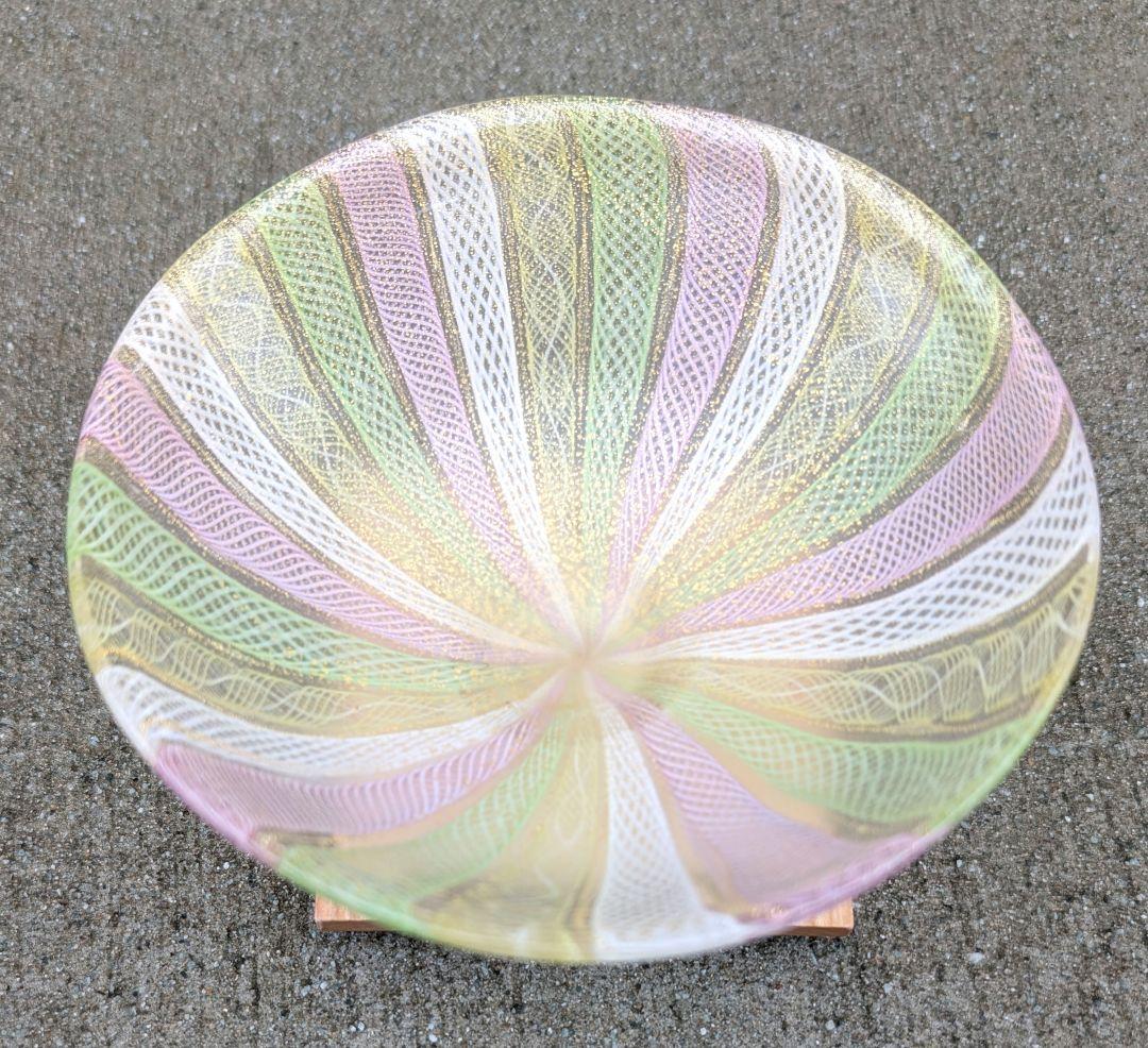 藤田喬平 手吹 ヴェニス茶椀 レース ガラス夏茶碗の通販はau PAY