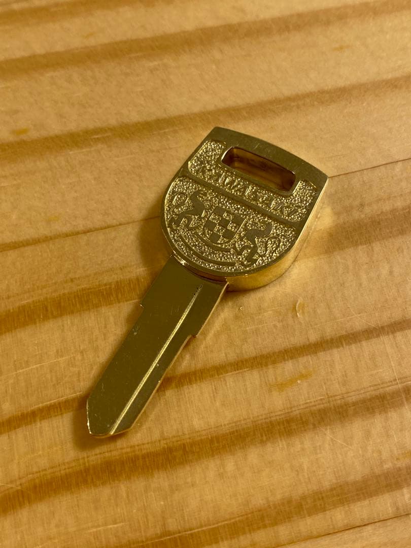 z1 真鍮 ブランクキーカワサキ向かい獅子 Z1 Z2 真鍮 ブランクキー 日本製