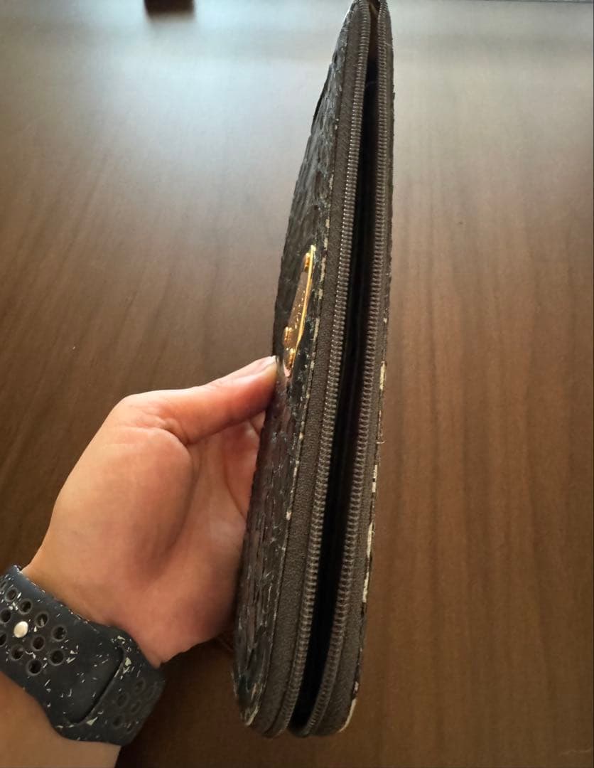 ATAO アタオ パイソン“HAKU“(箔)長財布 L字 ラウンドファスナー