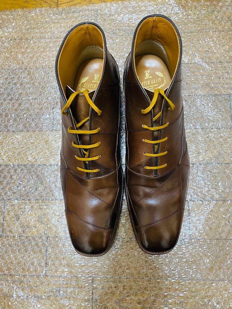 スコッチブラウン　スパイダー　25.5cm EE 美品