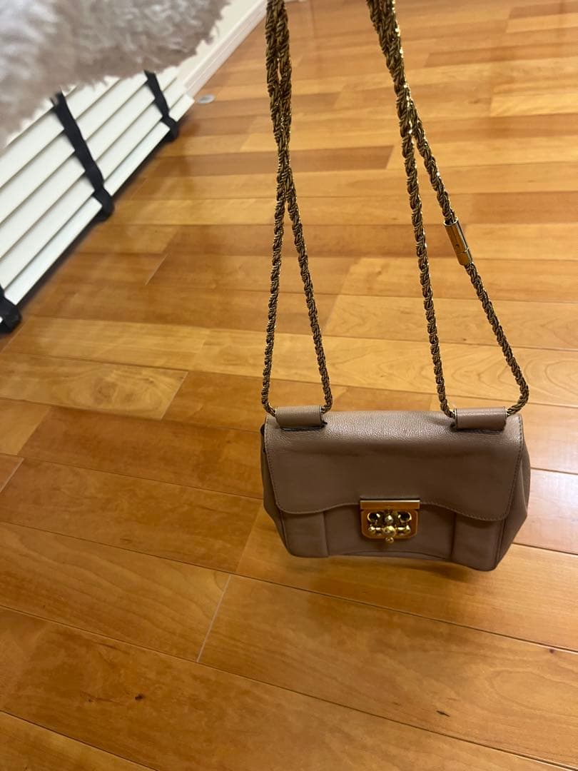 Chloé ベージュ ショルダーバッグ エルシー　クロエ