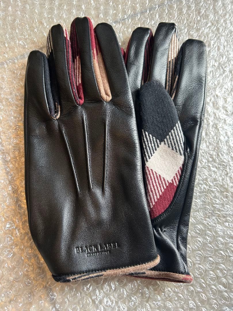 新品 バーバリーブラックレーベル 本革手袋 メンズ 紳士物