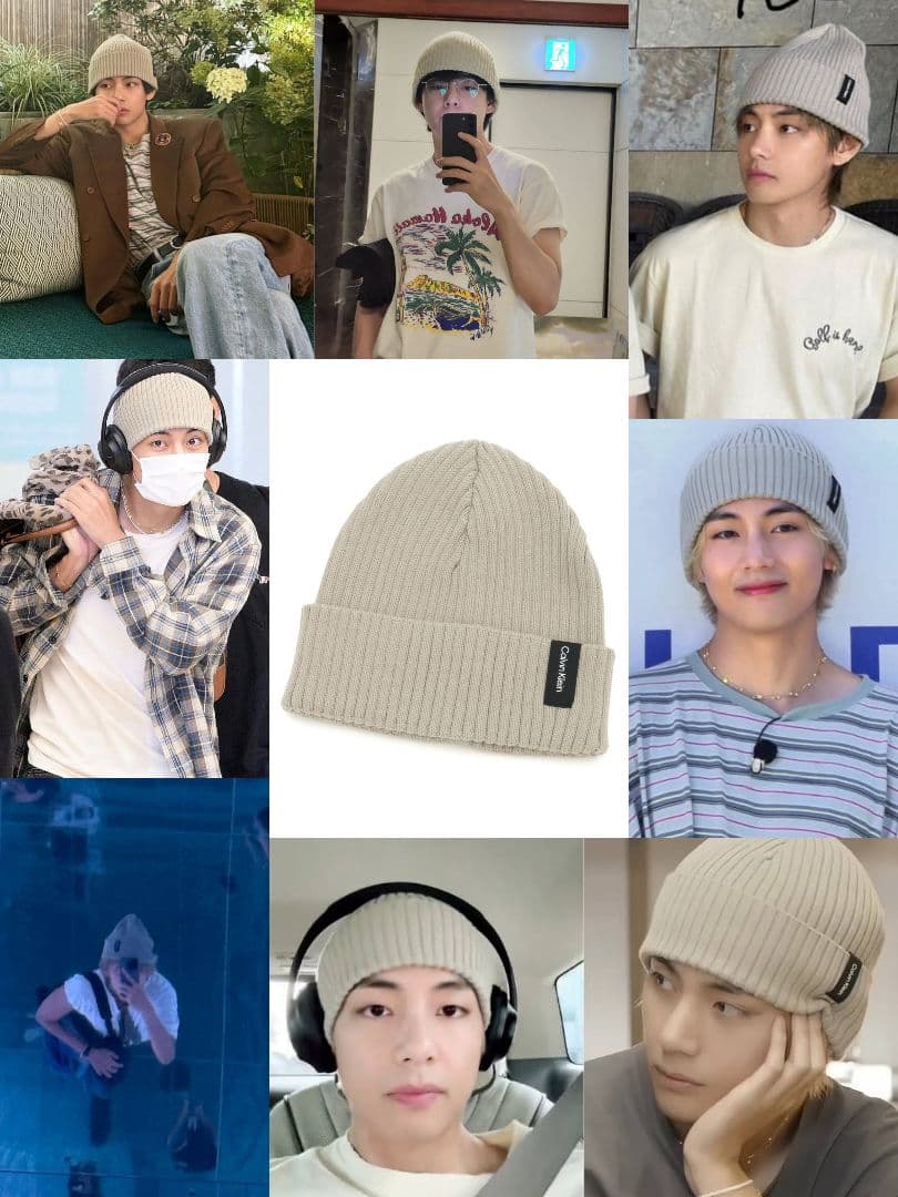 BTS V テテ着用 Calvin Klein Beanie ビーニー - メルカリ CELINE