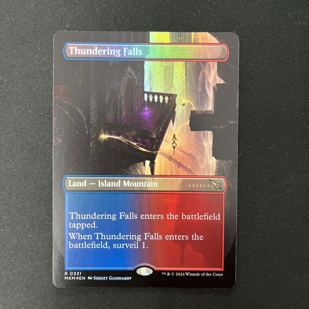 EX+](FOIL)轟音の滝/Thundering Falls《英語》【MKM】 轟音の滝 英語