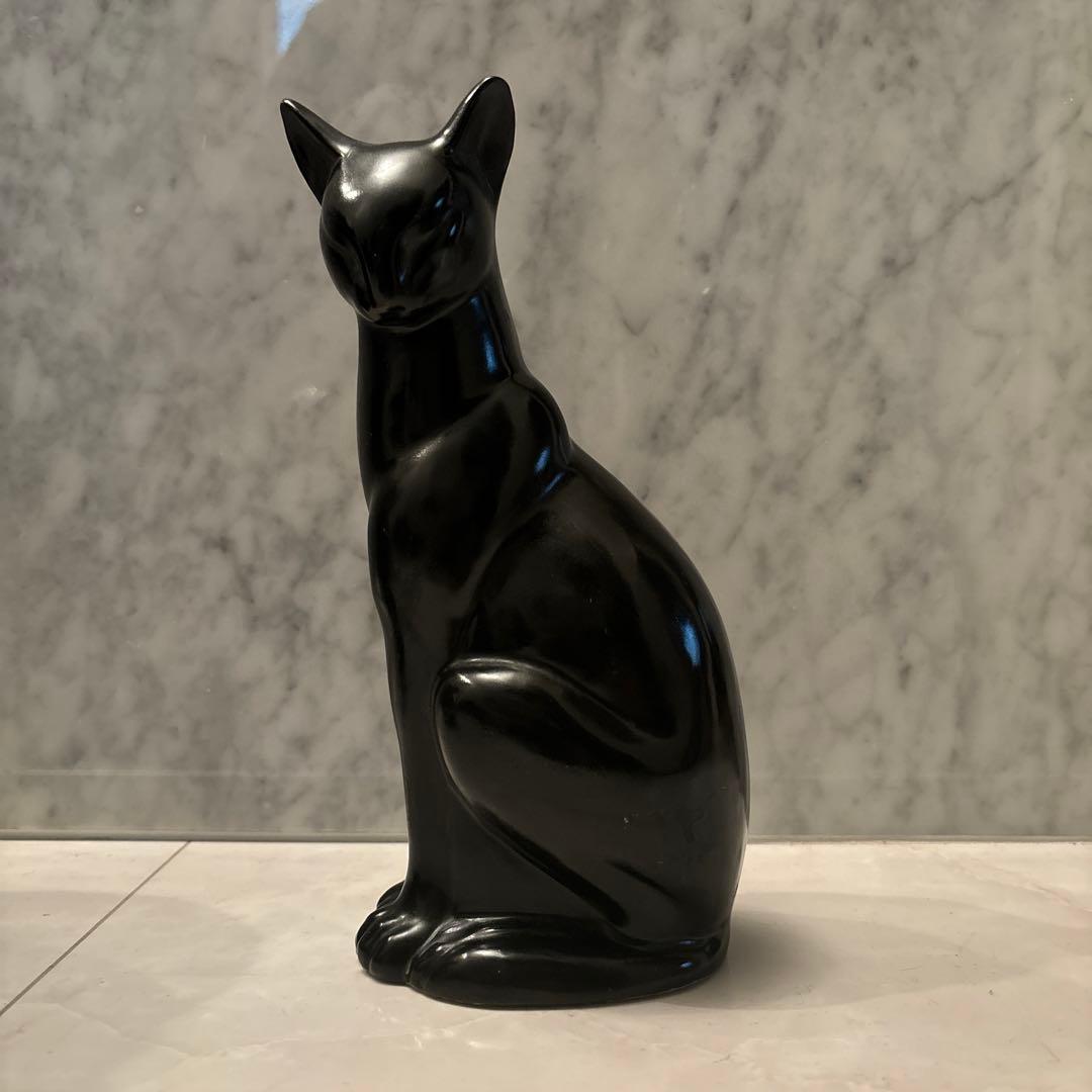 1970-80年代ビンテージ スマートな体型でとても雰囲気があるアートな猫の