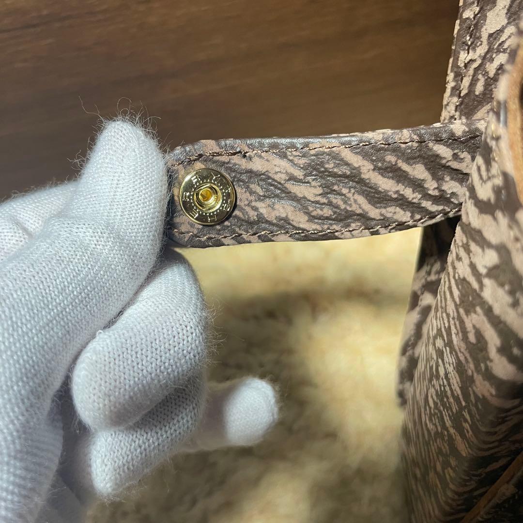 未使用級 【希少】KUDU革 セカンドバッグ amietアミエット製ダイヤル錠