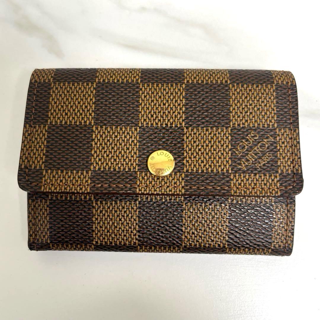 外観美品　ルイヴィトン ダミエ　ポルト　モネプラ　ケース