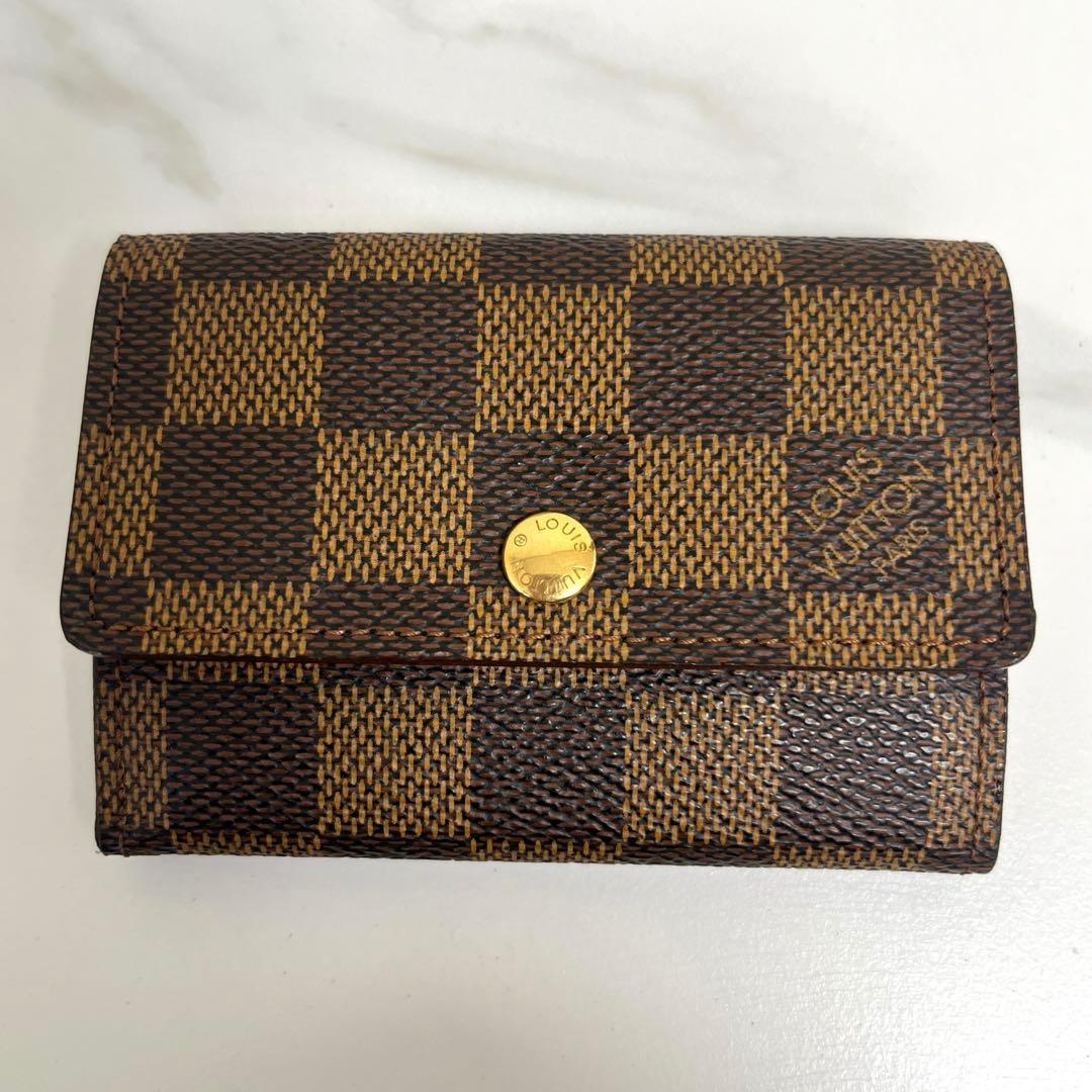 外観美品　ルイヴィトン ダミエ　ポルト　モネプラ　ケース