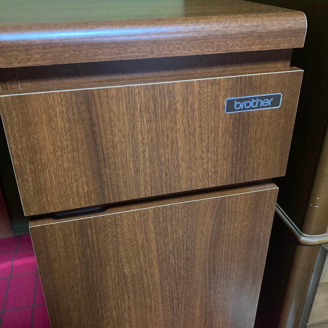 ブラザー brother ミシン台 コンパクト キャビネット 昭和 レトロ 木製