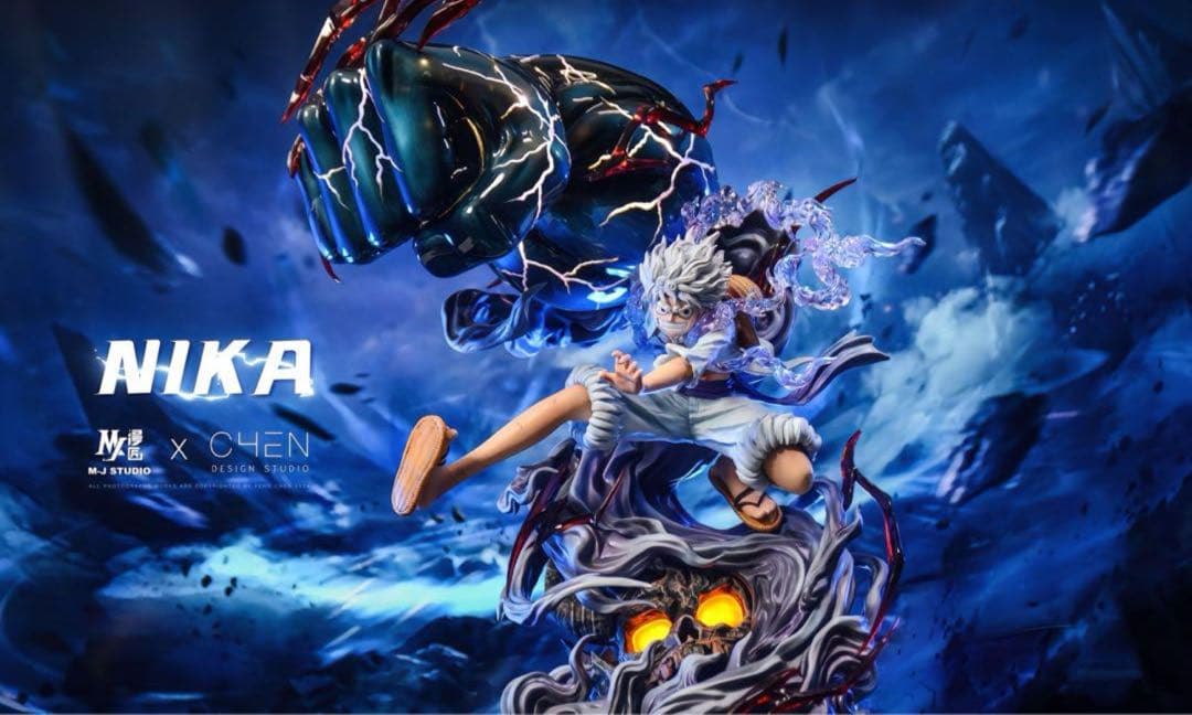 ワンピース ギア5 ニカ ルフィ【青】 ガレージキット フィギュア1/8