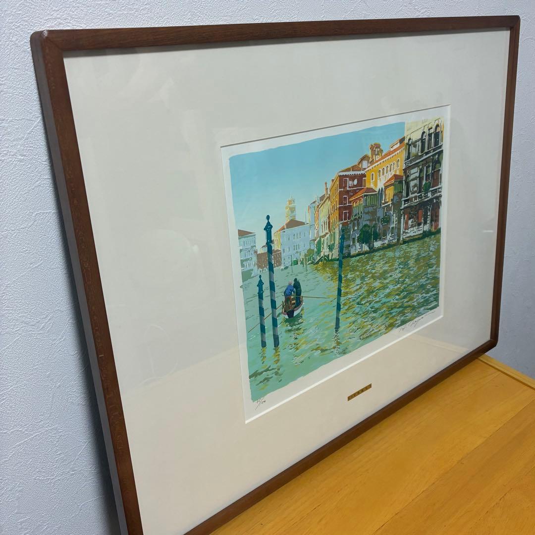 ★良品 長嶋玄文「家路（2）」リトグラフ 額装 絵画 作家保存版（E.A.）